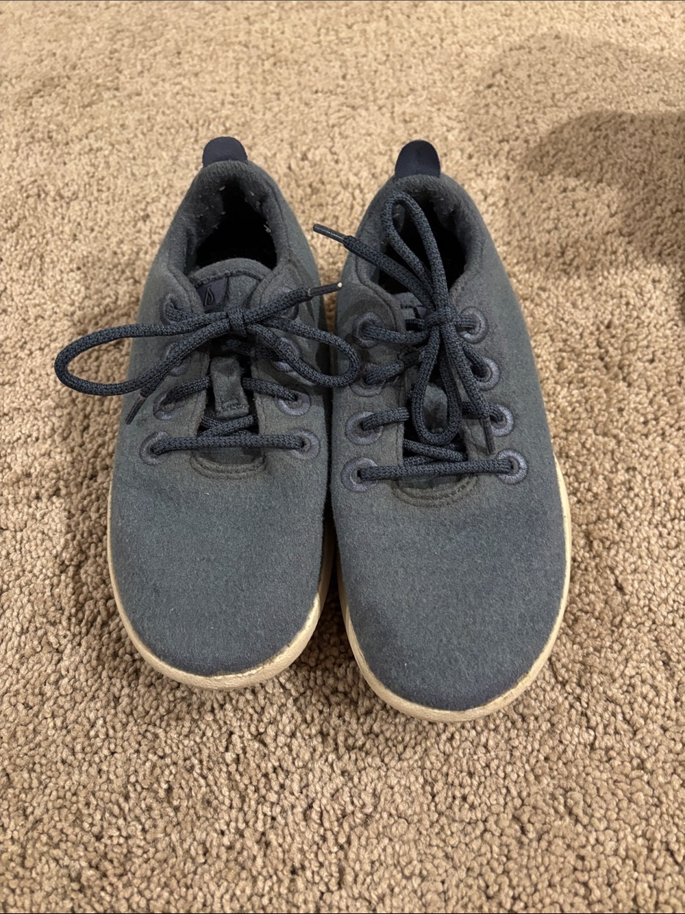 allbirds Kids blue Lace-Up Wool runners